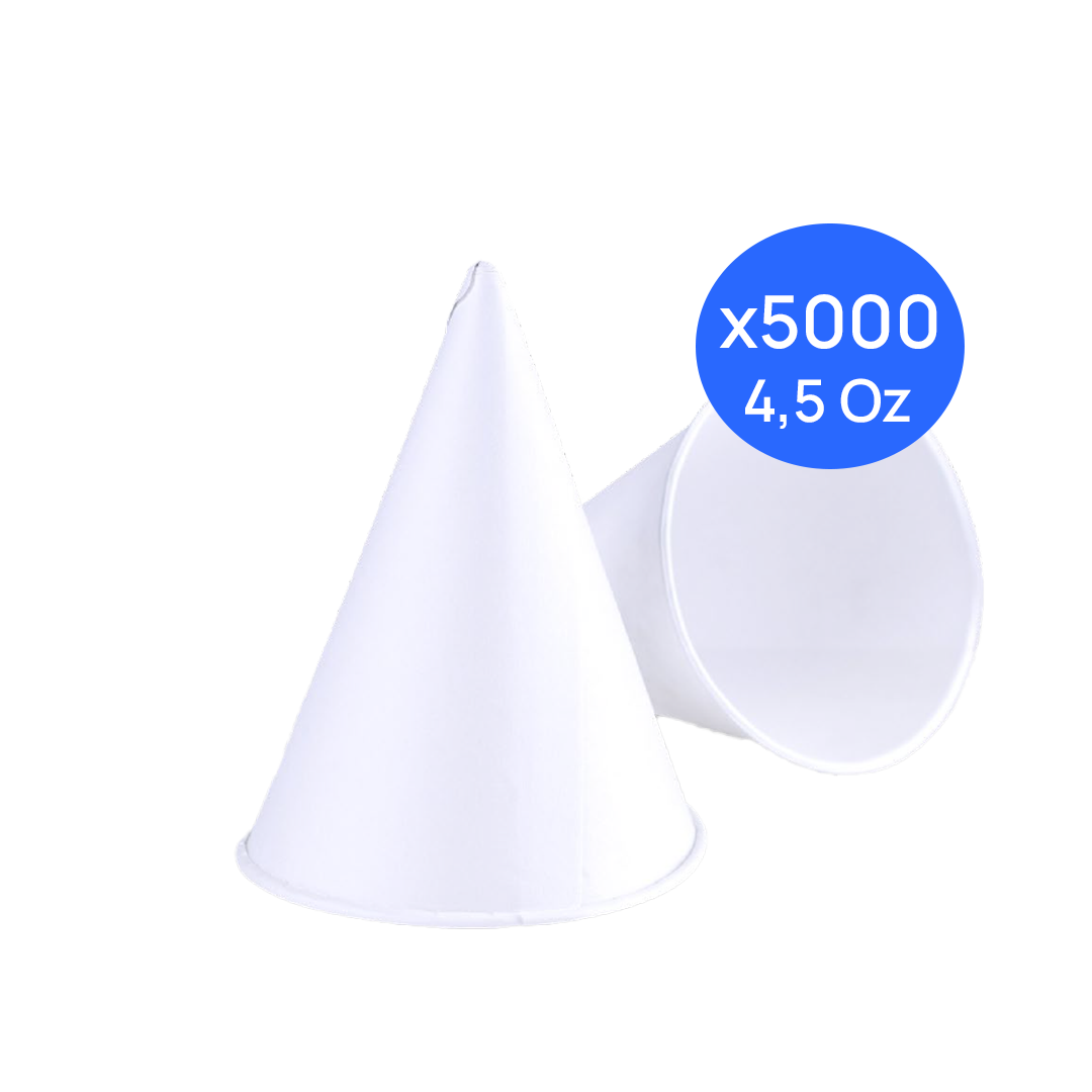 Vasos Cónicos Polipapel 4,5 Oz